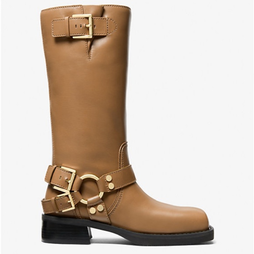 MICHAEL MICHAEL KORS Crosby Leather Moto Boot